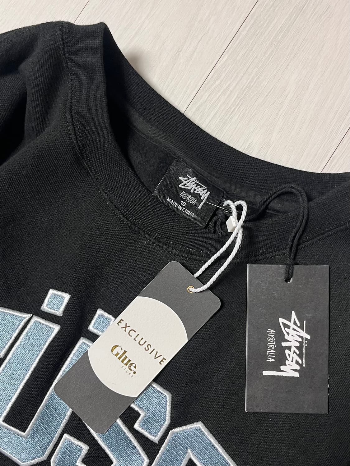 (택포함새상품/미착용) 스투시 스포츠 오버사이즈 크루넥 워시드 블랙 /  상품이미지4