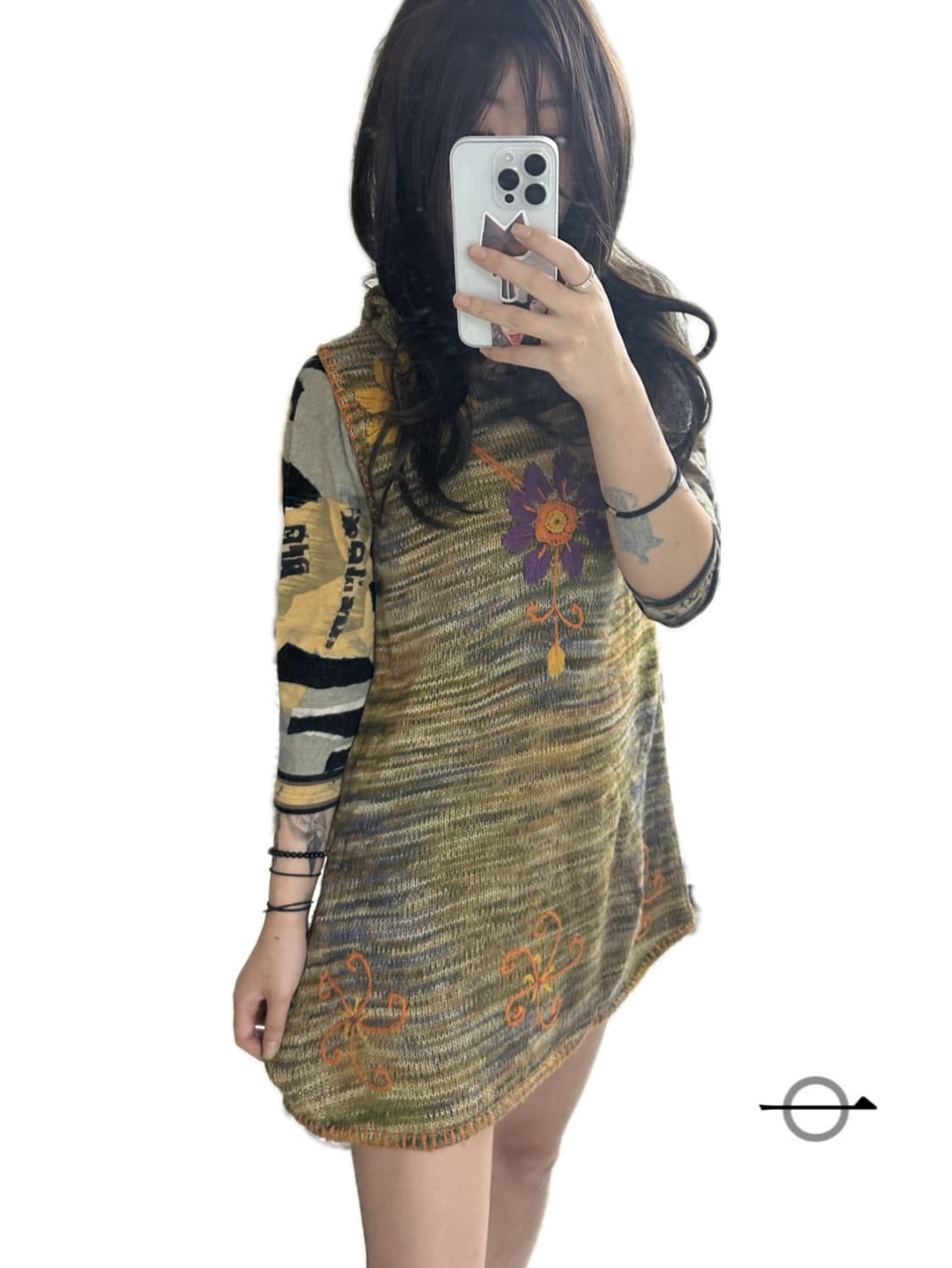 handmade knit hooded dress 상품이미지3
