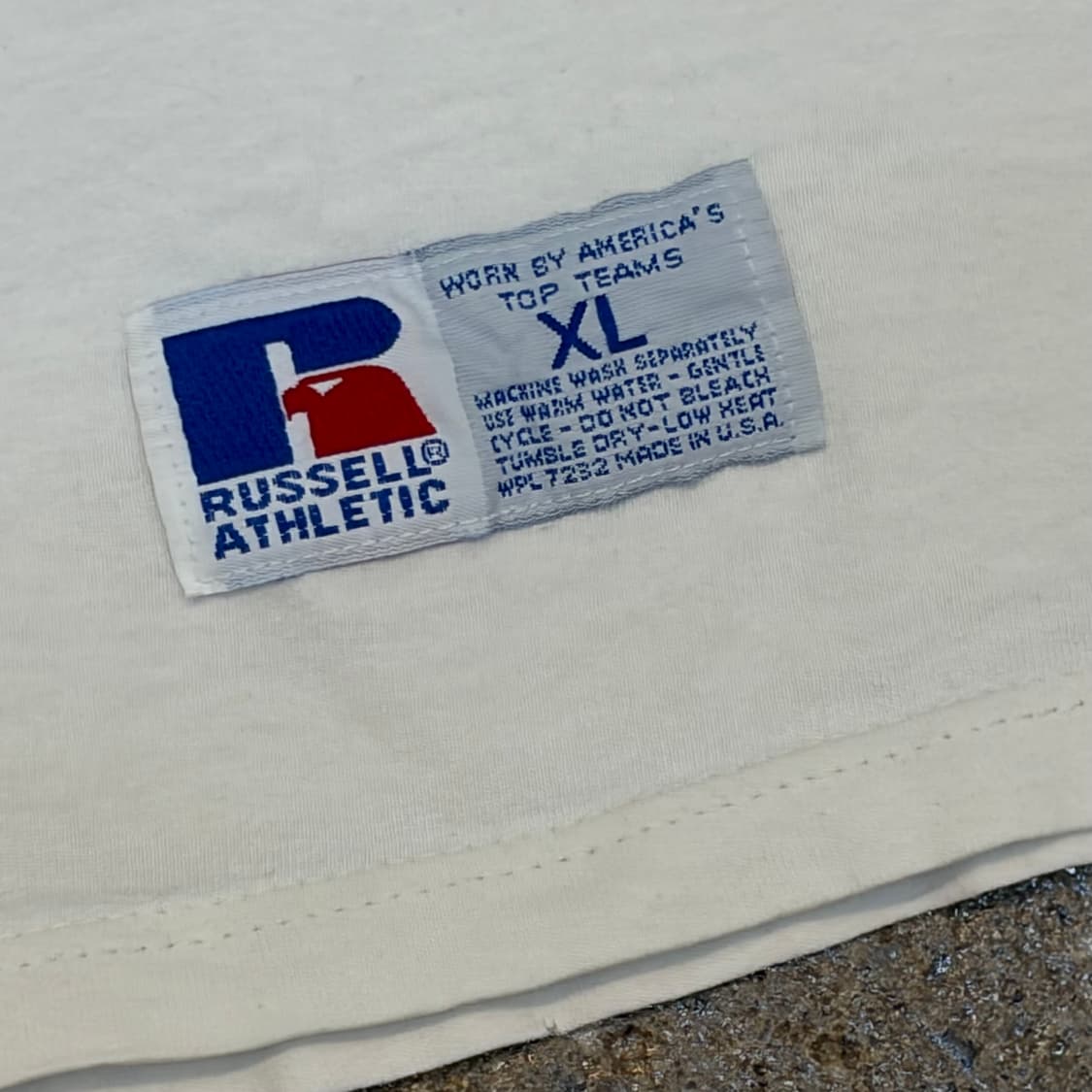 90s Made in USA 미국 빈티지 러셀 링거티 반팔티 상품이미지6