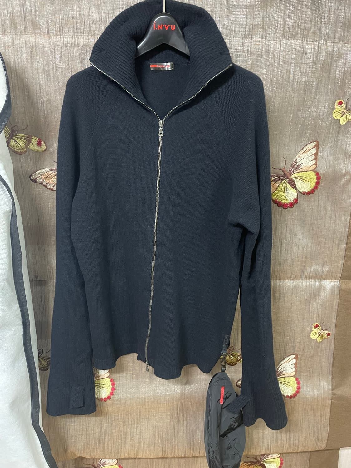 00s 프라다 스포츠 투웨이 니트 후드 집업 상품이미지4