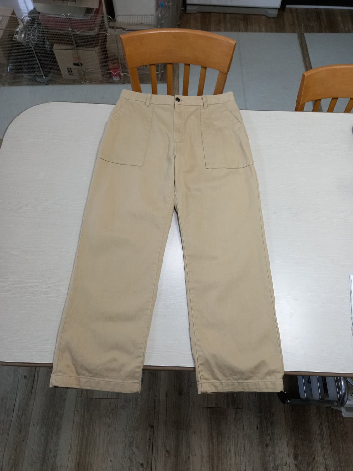 33-34 UNIFORM BRIDGE 퍼티그핏 면바지 베이지 33-459 상품이미지1