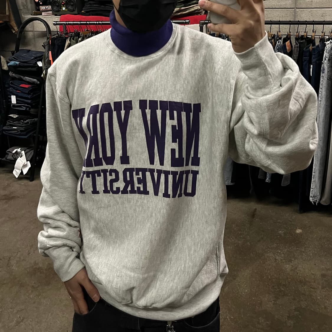 90s MV sport 리버스위브 스웻셔츠 (110) 상품이미지7