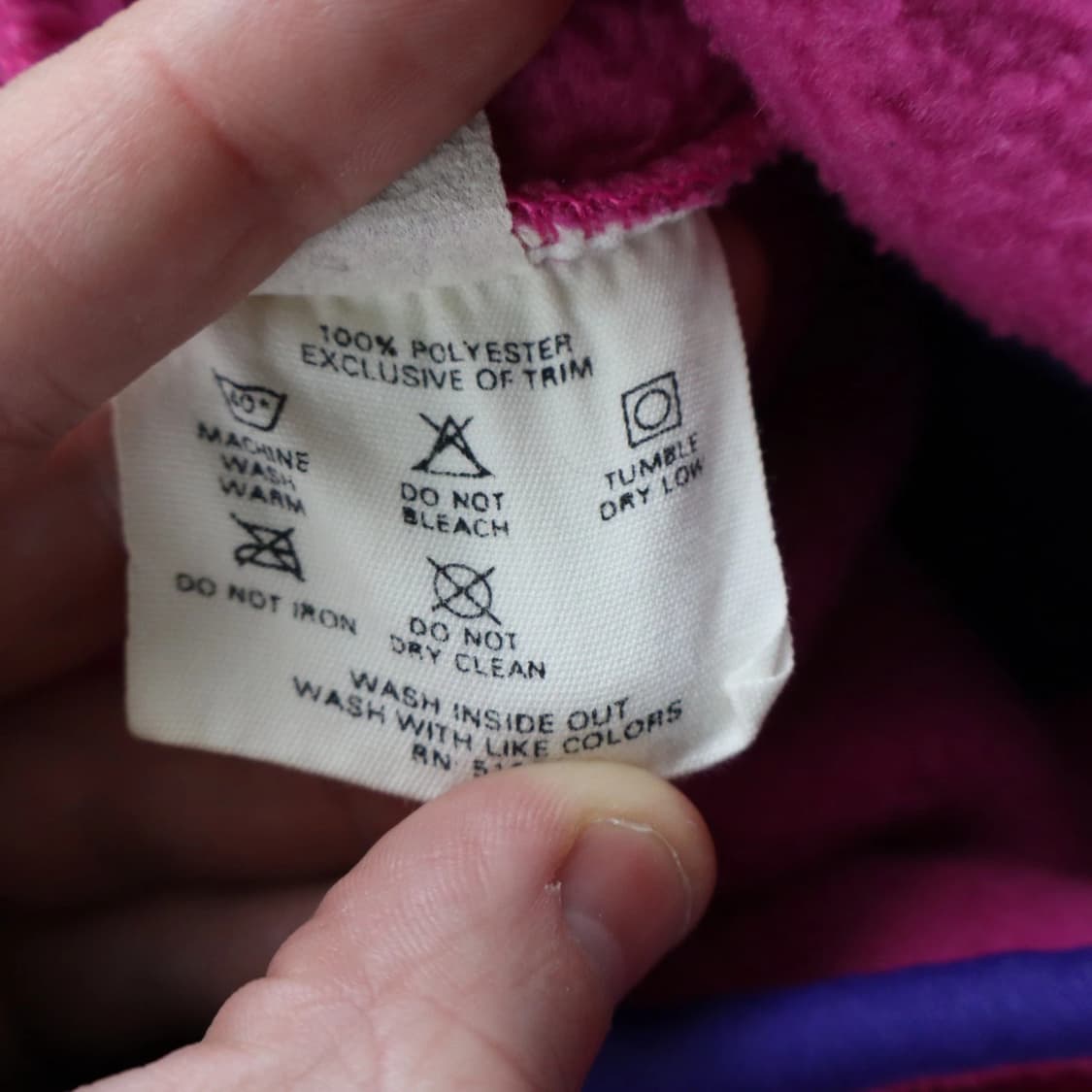 90s 파타고니아 신칠라 스냅-T 핑크/퍼플/민트 USA 상품이미지7