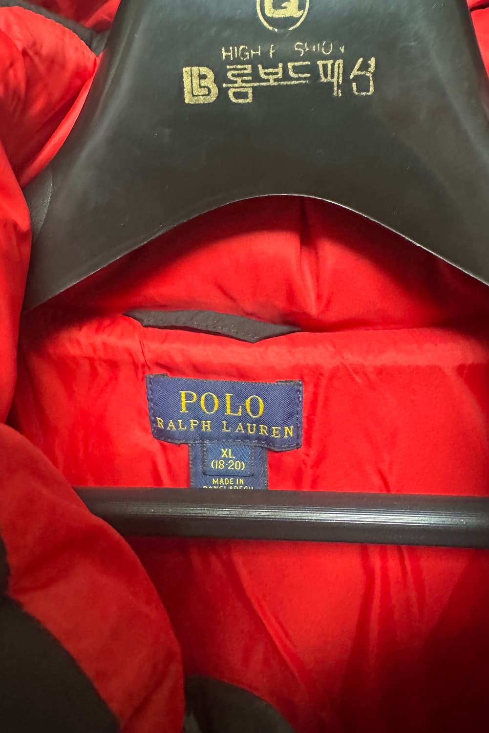 no.102 폴로 랄프로렌 블랙/레드 패딩 점퍼 상태s급 100사이즈 상품이미지3
