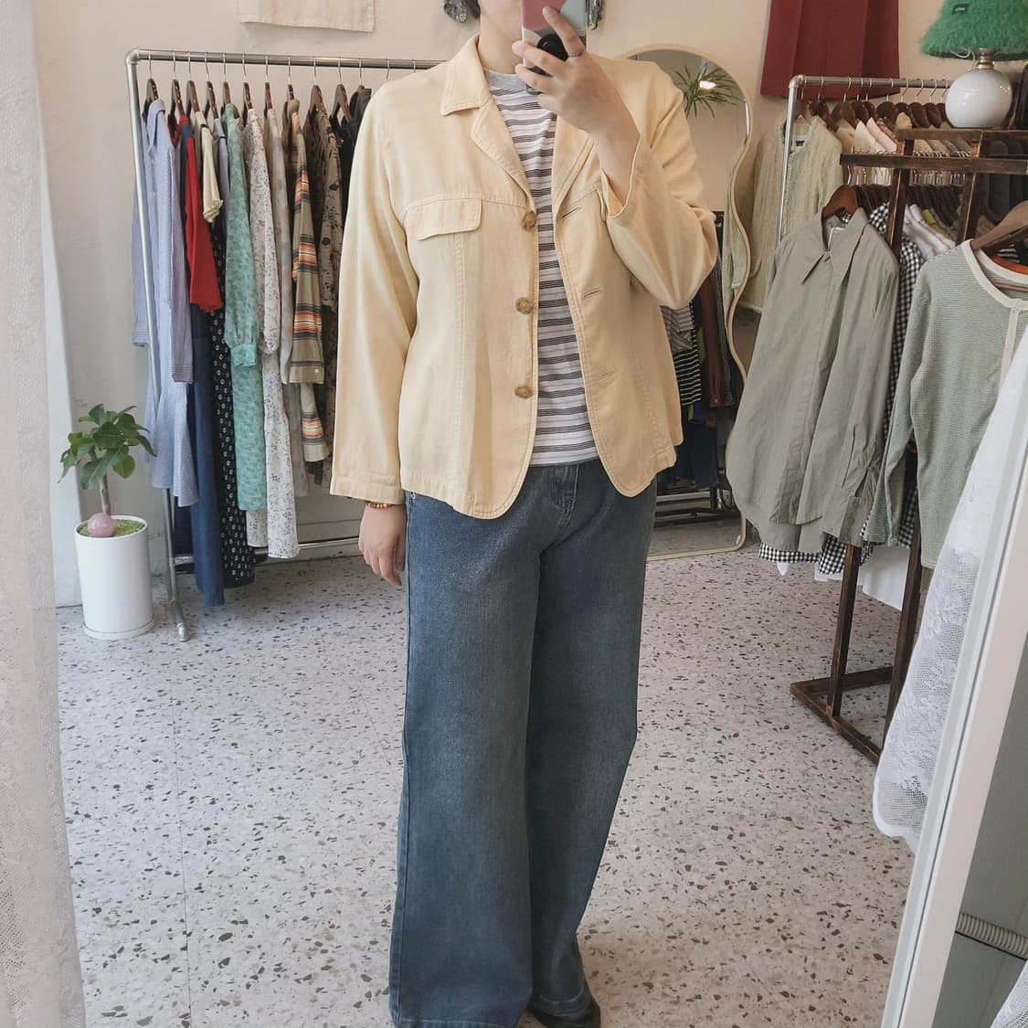 Vinvert 레이온 미니멀 자켓 상품이미지10