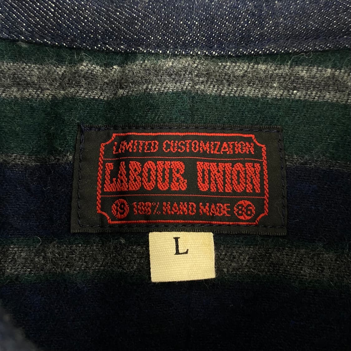 빈티지 블랭킷 포켓 초어 데님 워크 자켓 (100) 상품이미지7