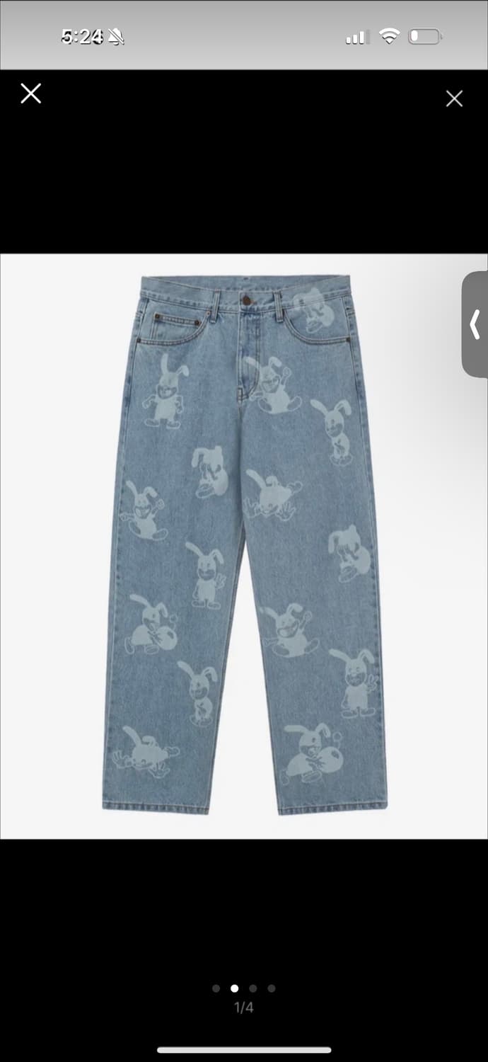 (희귀단종템)시착 새상품 - 토끼 청바지/ 라퍼 RICCI 라이트  상품이미지1