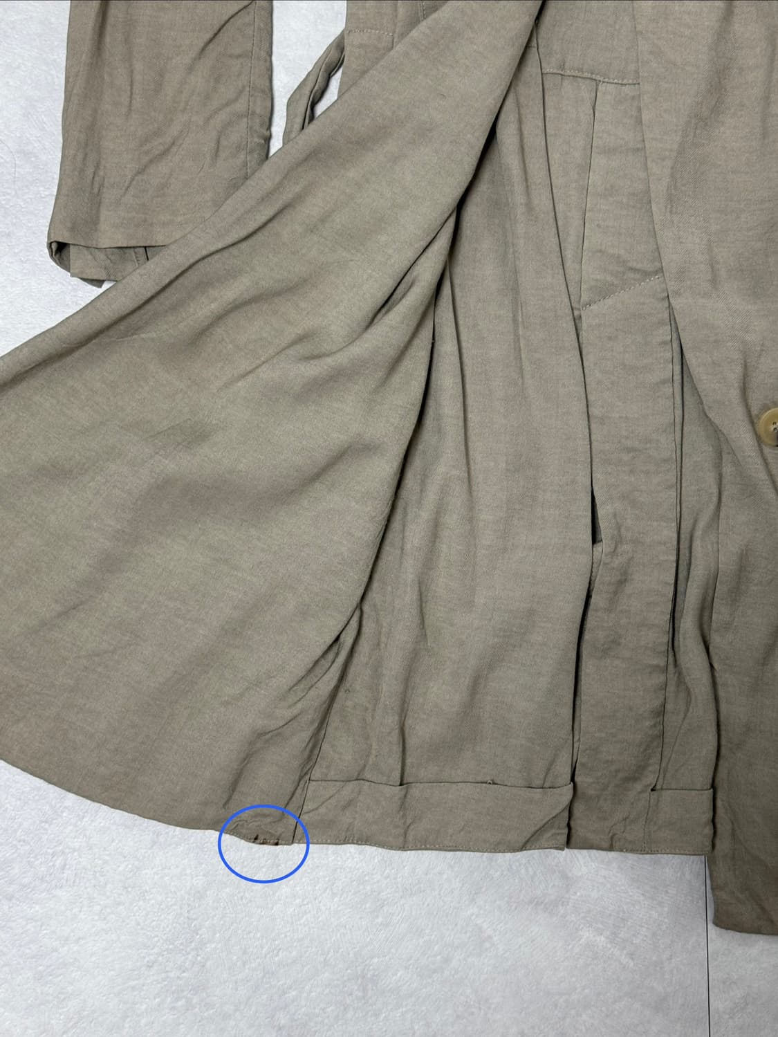 헬무트랭 비스코스 롱 트렌치 코트 베이지 상품이미지6