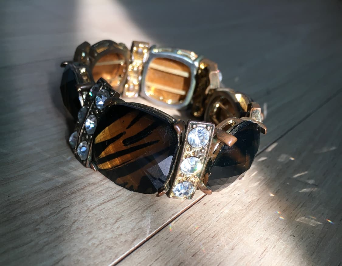 vintage brown leopard cubic bracelet 상품이미지4