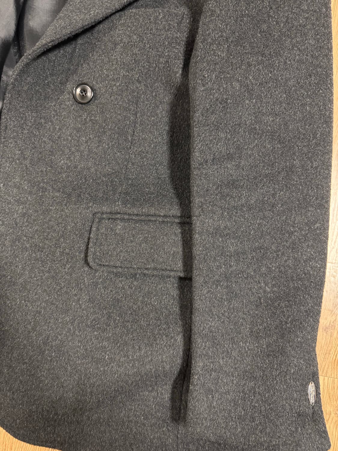 마조네 캐시미어 하프코트 차콜 S사이즈 상품이미지5