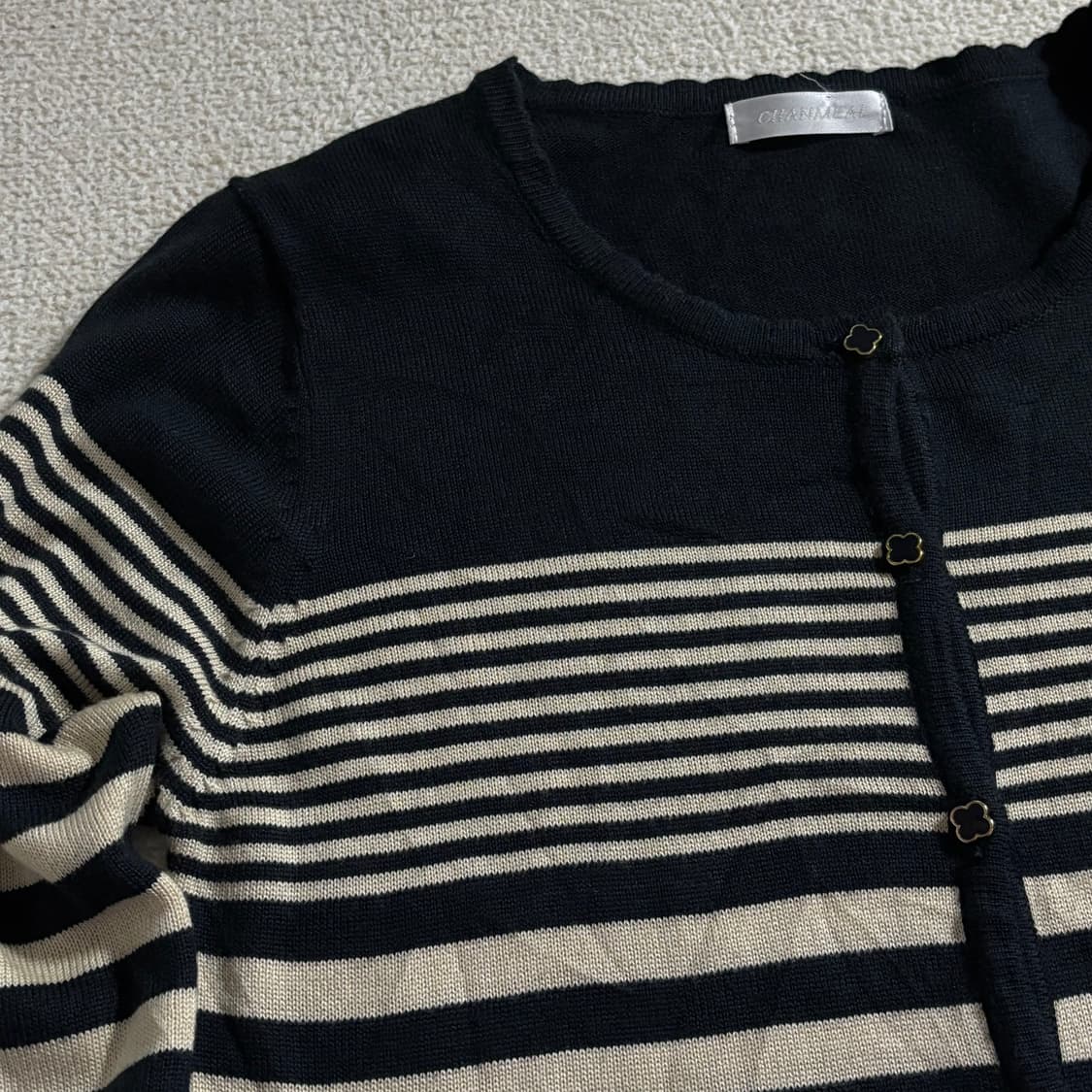 일본빈티지 네이비 스트라이프 가디건 상품이미지2