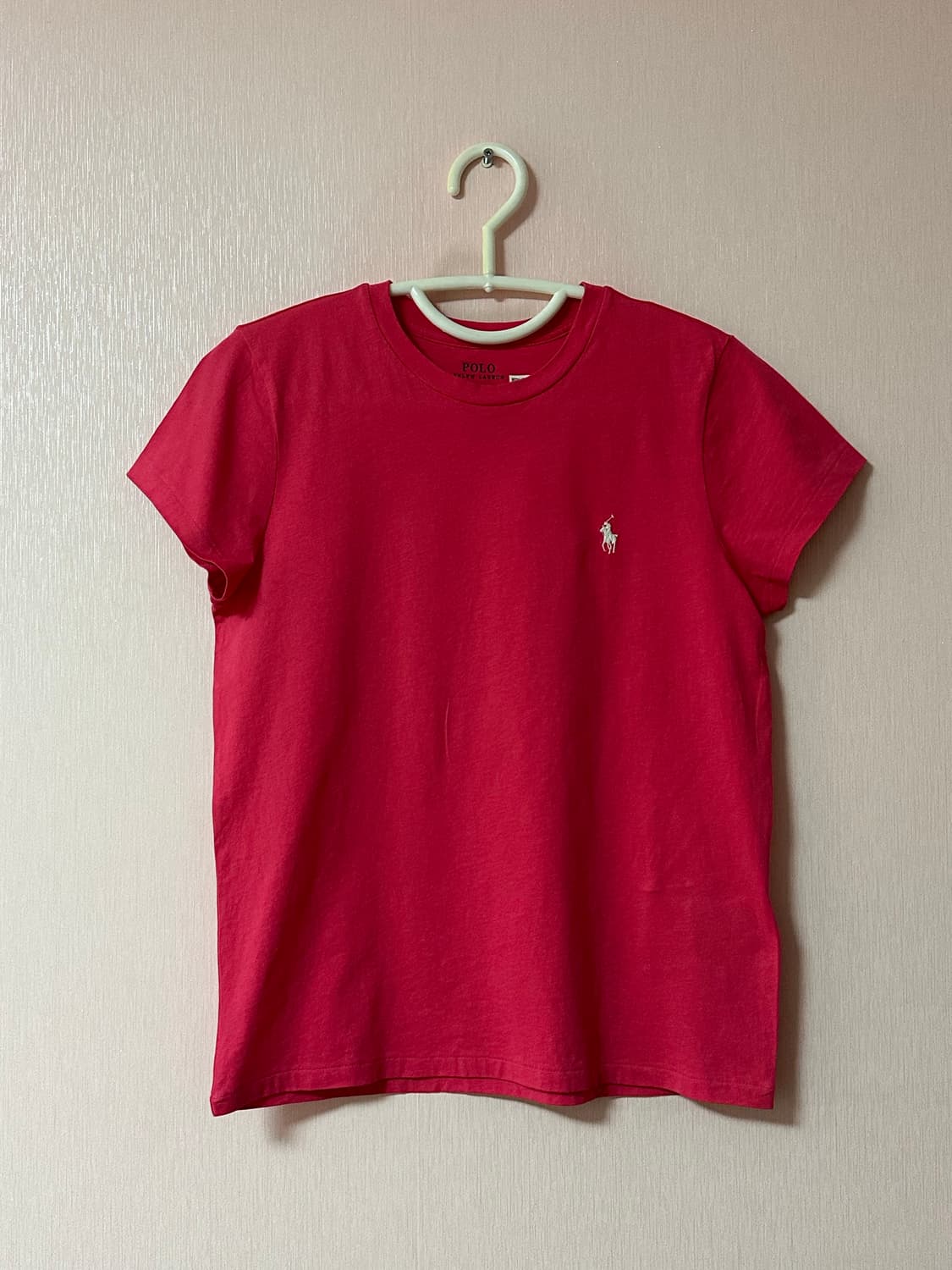 폴로 랄프로렌 여성 반팔 티셔츠 핑크 상품이미지2