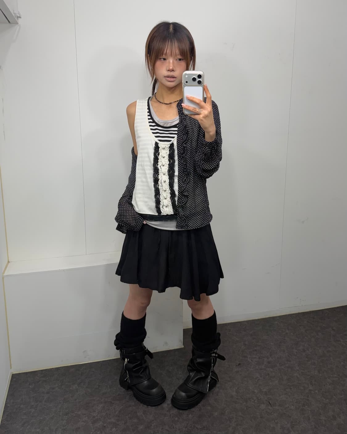 𖤐블랙 러블리 너드 set𖤐 상품이미지3