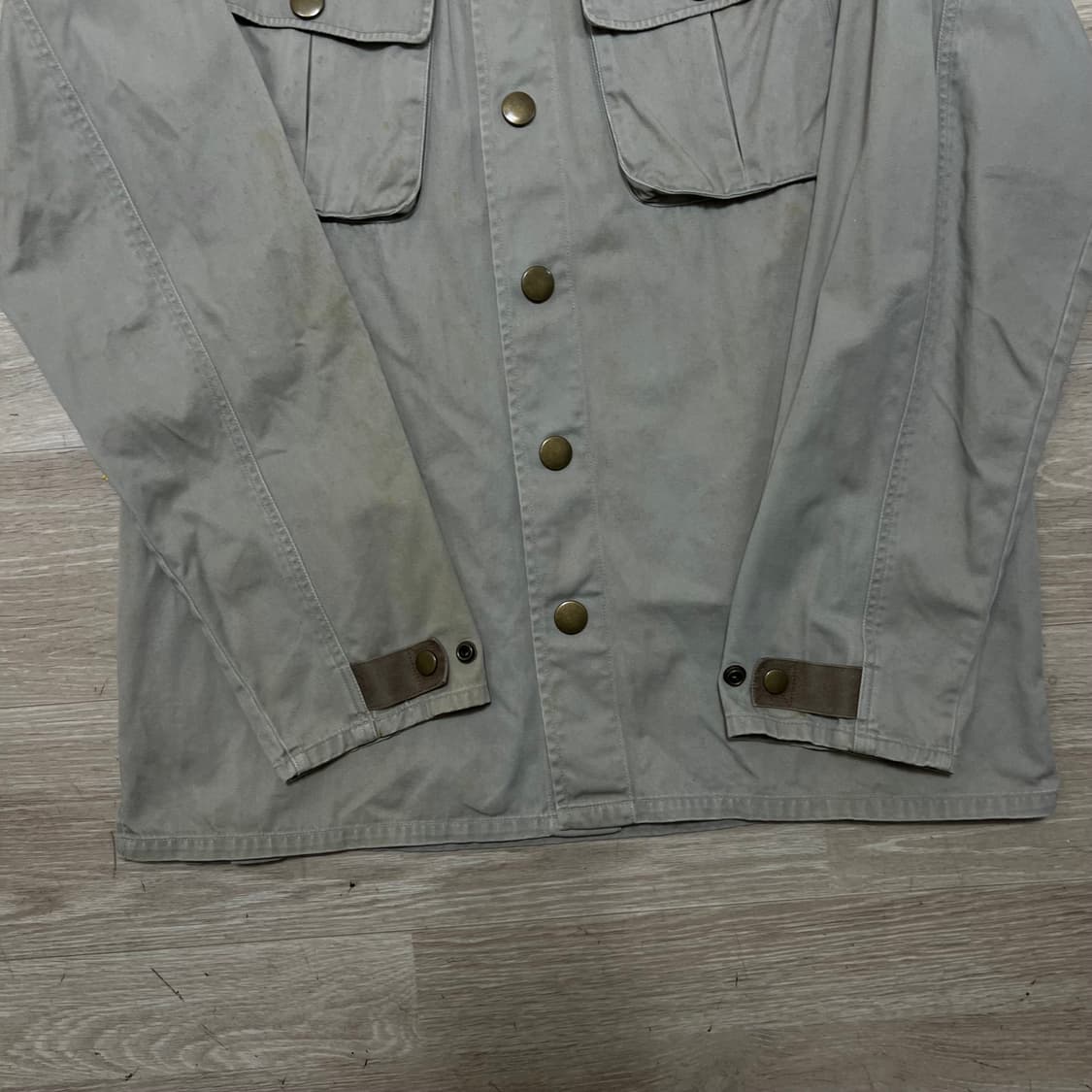 후아유 밀리터리 와펜 견장 야상 필드자켓 [라이트 카키] M/95 상품이미지3