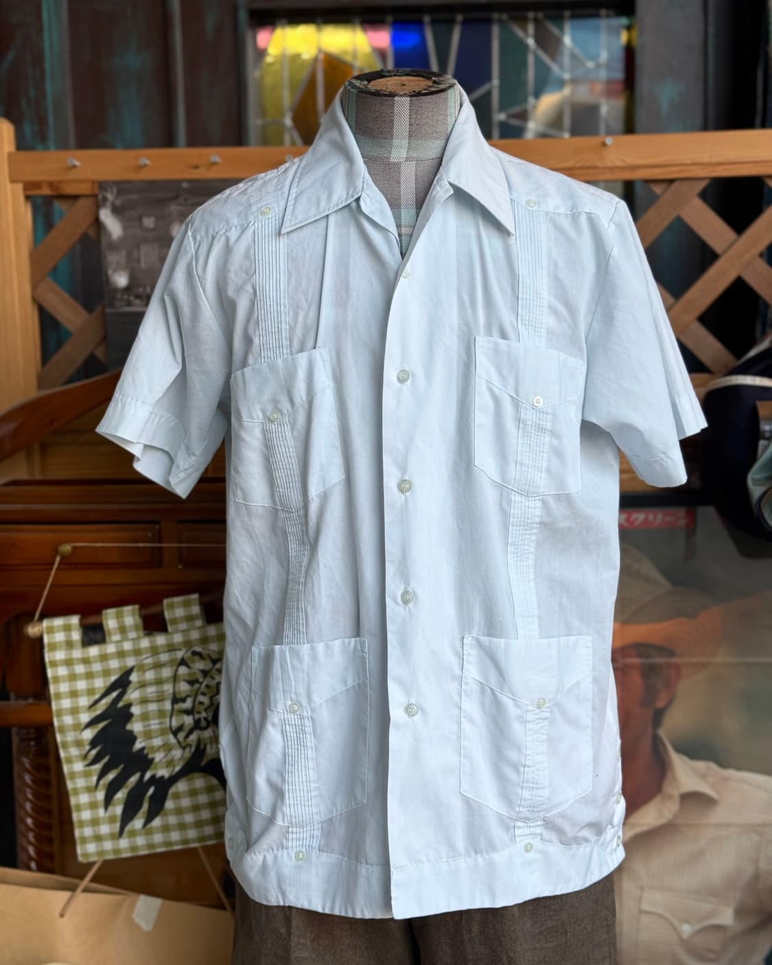 70-80's Guayabera 구아야베라 셔츠 M 상품이미지7