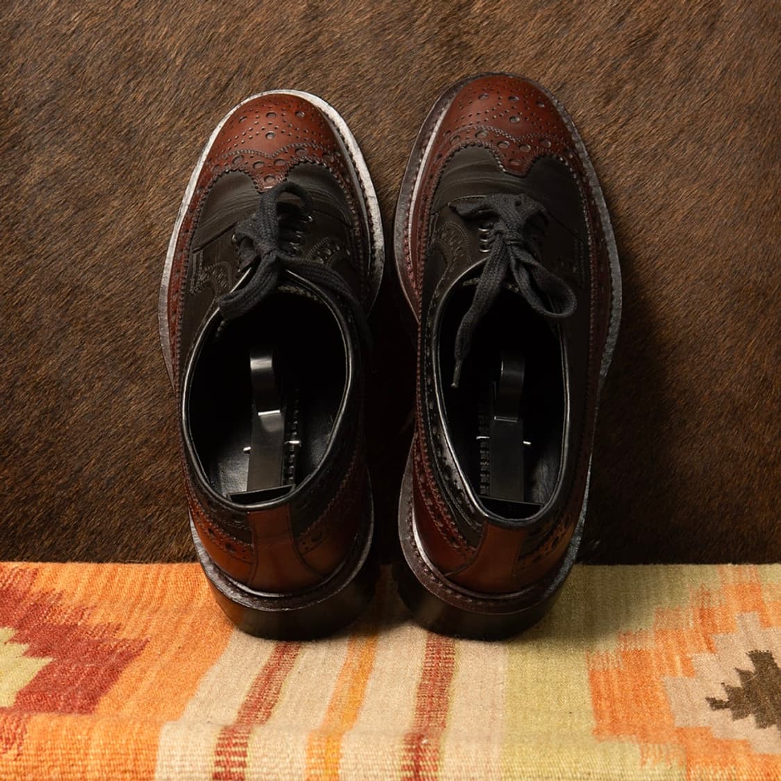 [270] 00s 버버리 런던 이태리메이드 투톤 윙팁 슈즈  상품이미지5