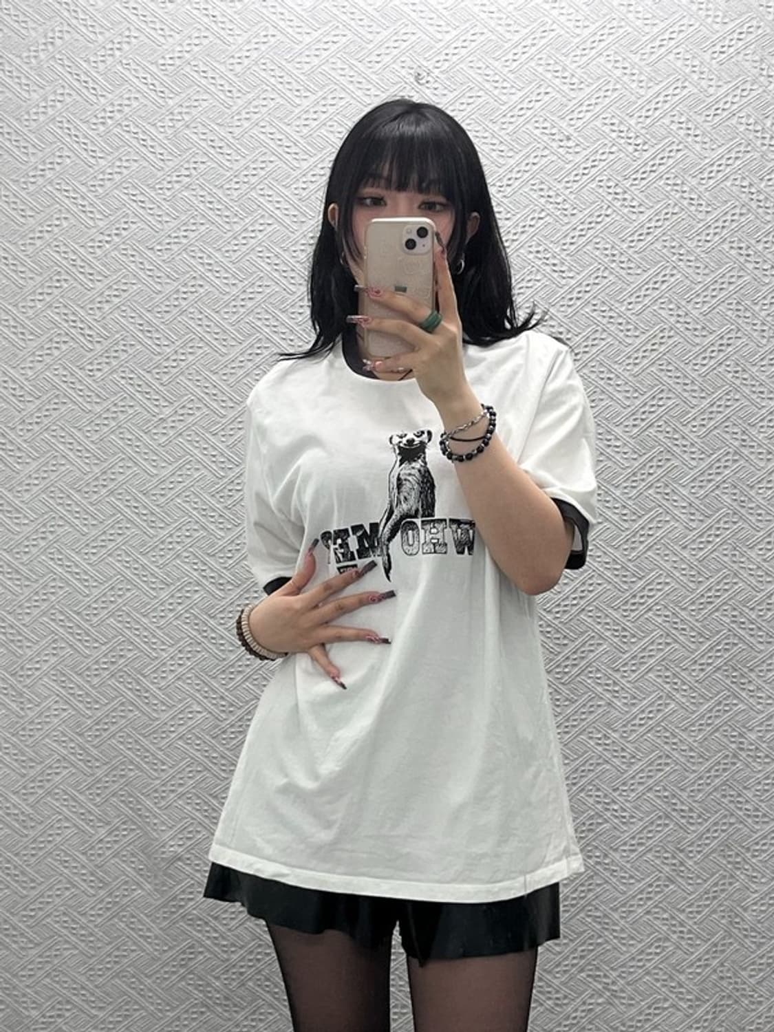 리바이스 빈티지 캐주얼 그로테스크 프린팅 반팔티 M C11587 상품이미지2
