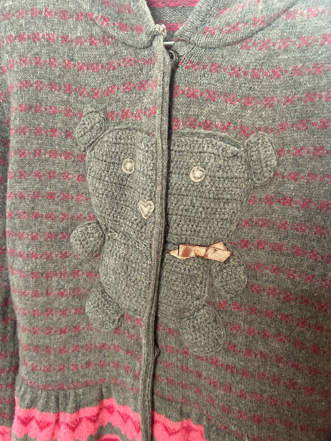 곰돌이 롱니트원피스  상품이미지3