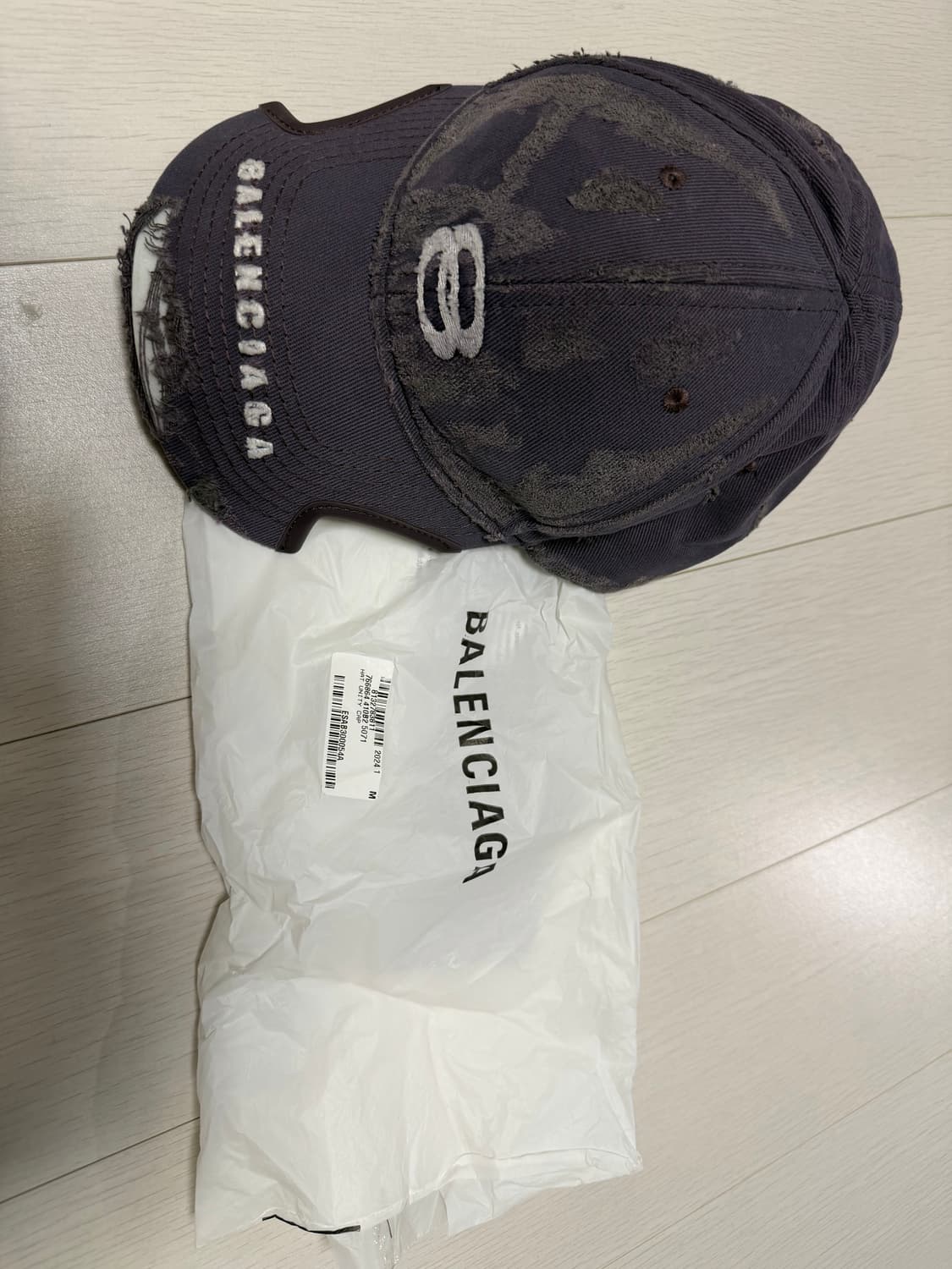 발렌시아가 유니티 스포츠 아이콘 캡 페이디드 퍼플 상품이미지1