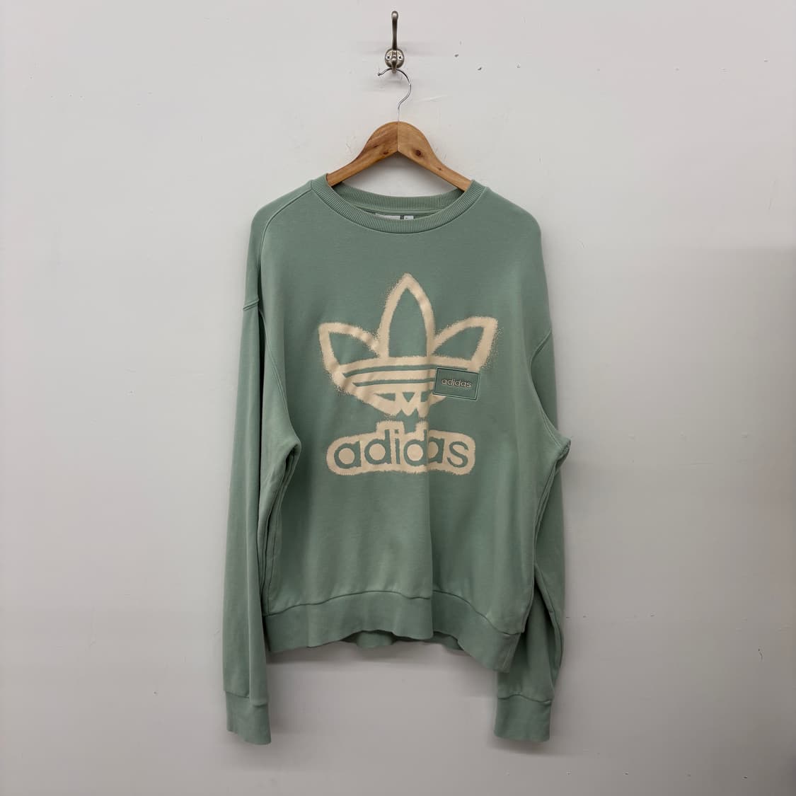 아디다스 민트색 트레포일 맨투맨 남성2XL 상품이미지1