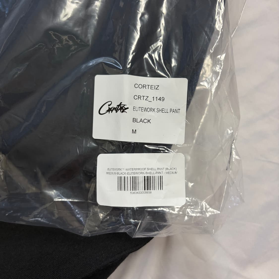 (새상품) [M] 코르테이즈 엘리트워크 워터프루프 쉘 팬츠 블랙 상품이미지8