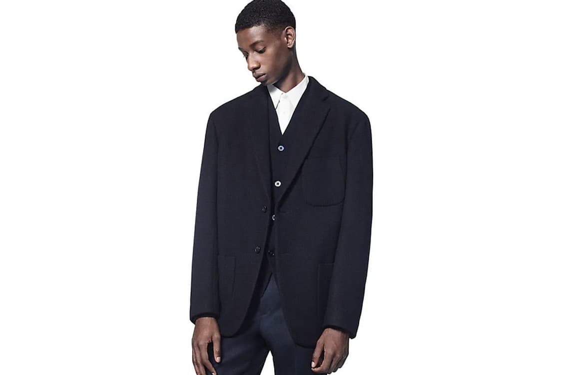 유니클로 질샌더 오버사이즈 울 블렌드 자켓 블랙 상품이미지2