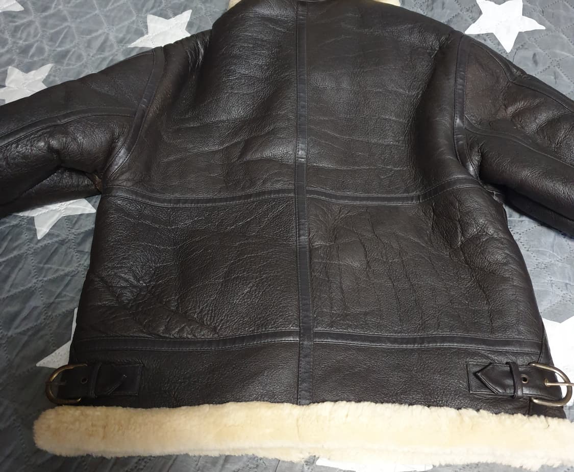 미군 오리지널 램스킨 B-3 무스탕 브라운 (M) 상품이미지3