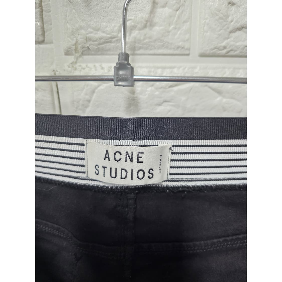 아크네 스튜디오 ACNE STUDIOS 블랙 레더 팬츠 26인치 상품이미지2