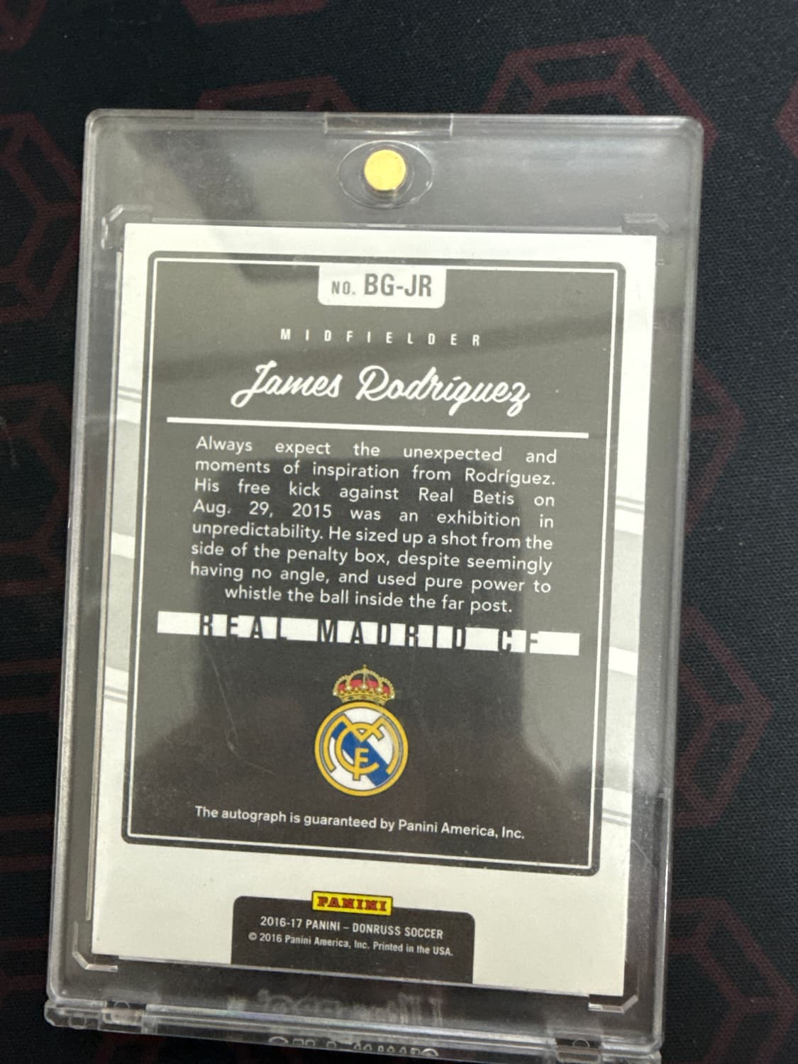 하메스 로드리게스 파니니 사인 카드 상품이미지2