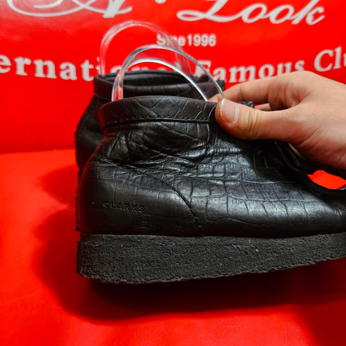 클락스 왈라비 크로커 패턴 가죽 부츠 41size 상품이미지4