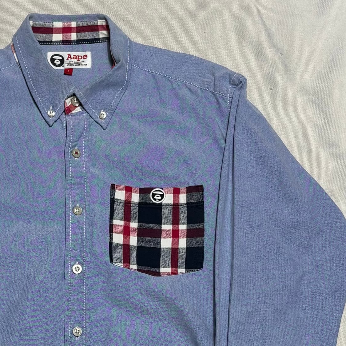 L Aape 체크 셔츠 상품이미지1