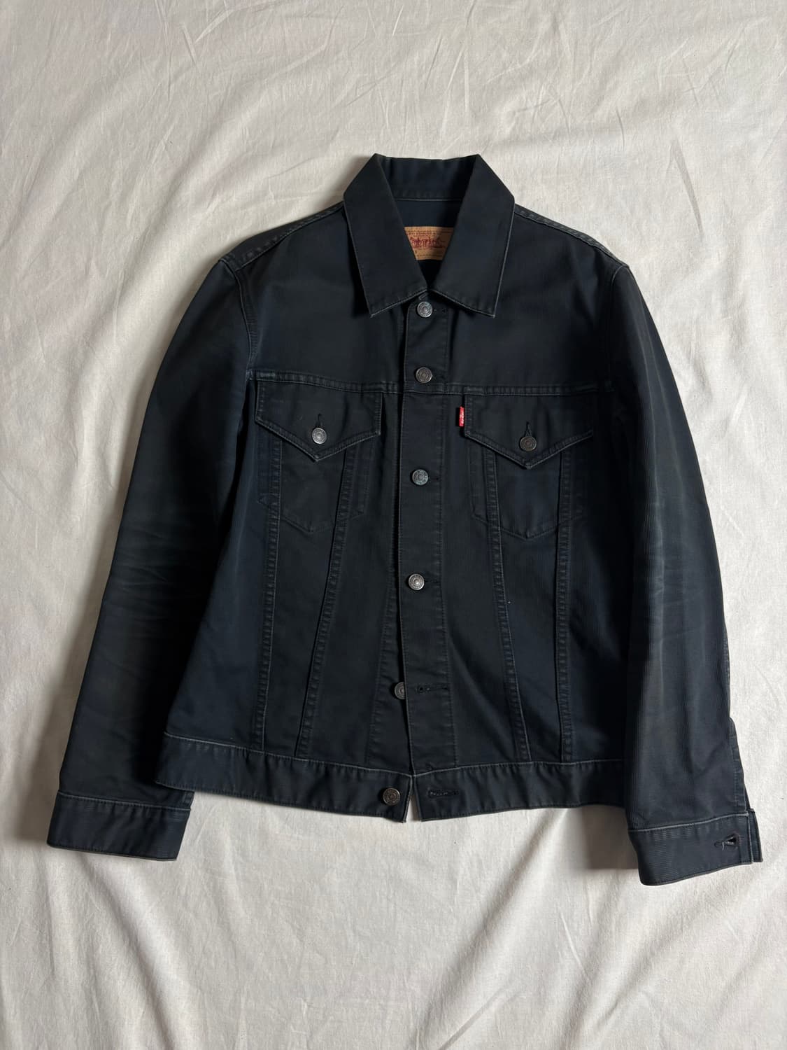 Levis 리바이스 블랙 데님 트러커 자켓 M 상품이미지1