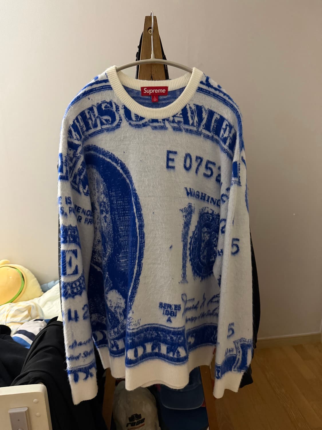 슈프림 머니 스웨터 화이트 25SS L 상품이미지2