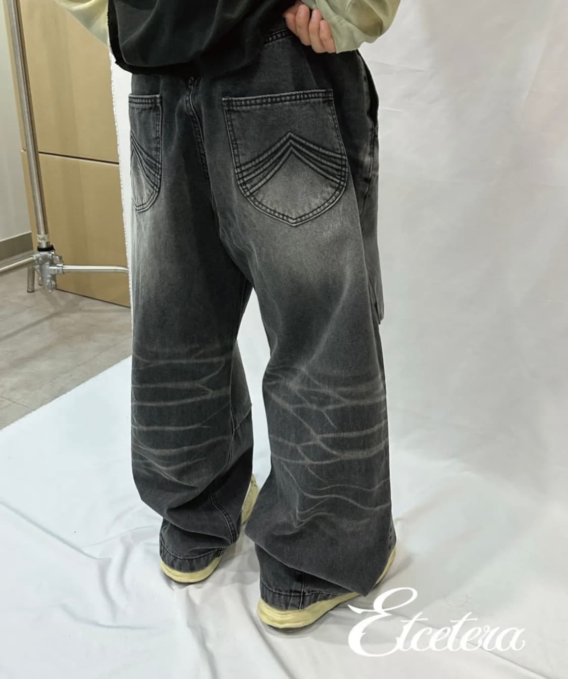 ETCE 워시드배기진 WASHED BAGGY JEAN GREY L 상품이미지1