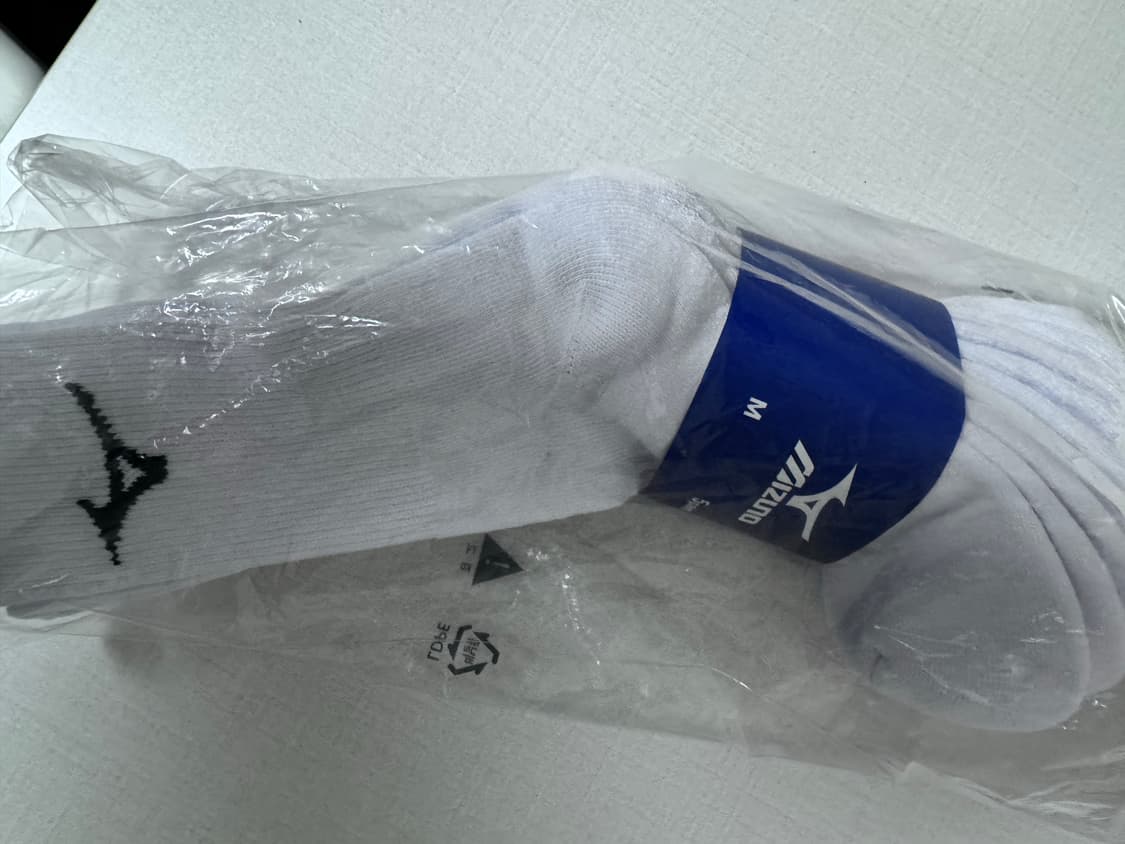 미즈노 러닝 양말 5팩 화이트 상품이미지2