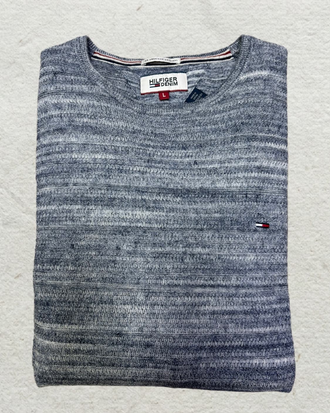 타미힐피거 그레이 텍스처 니트 상품이미지4