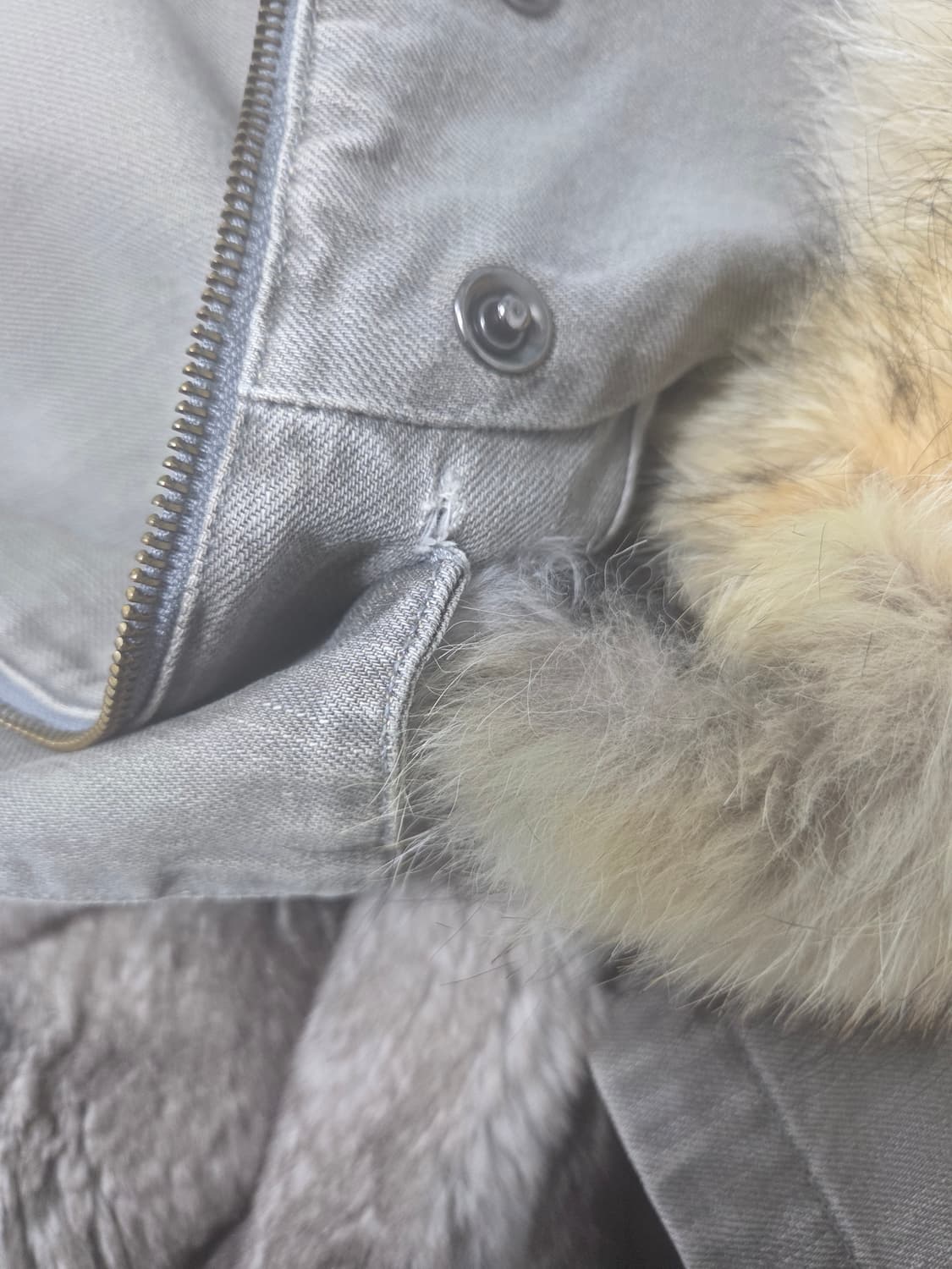 이브살로몬 옴므 코요테 퍼 후드 데님 자켓 54 110 상품이미지9