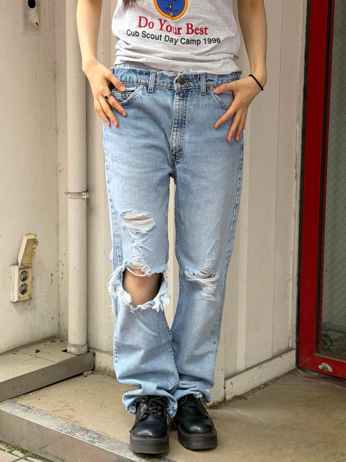 90's MADE IN USA 🇺🇸 리바이스 517 부츠컷 오렌지탭 상품이미지2