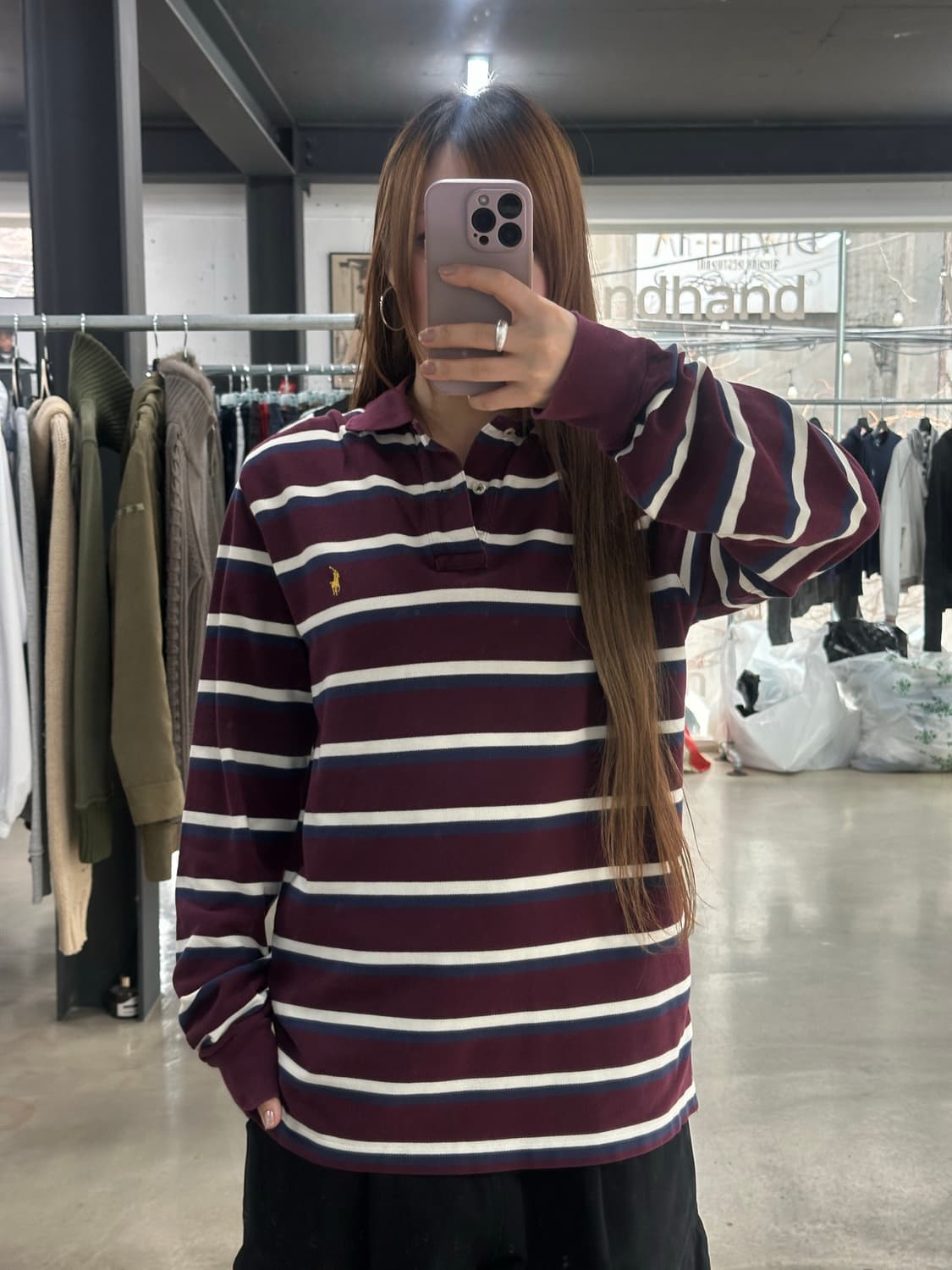 폴로랄프로렌 스트라이프 PK 롱슬리브 긴팔티 상품이미지1