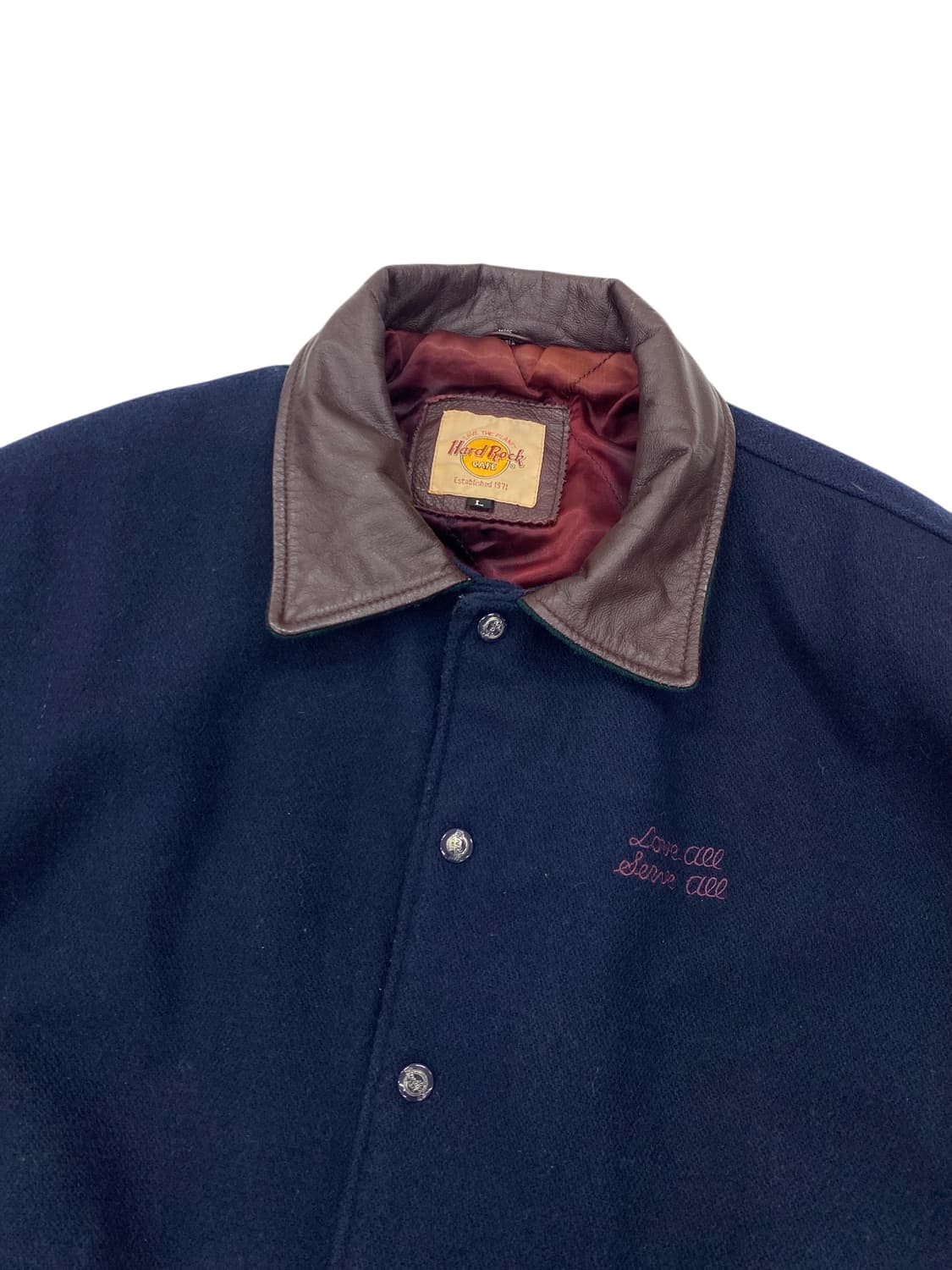 90's 하드락카페 올란도 바시티 자켓 상품이미지3