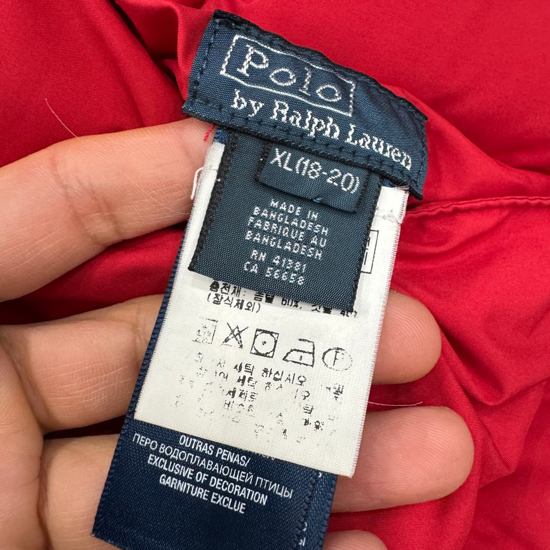 95~100 폴로 랄프로렌 리버시블 양면 패딩 조끼 베스트  상품이미지7