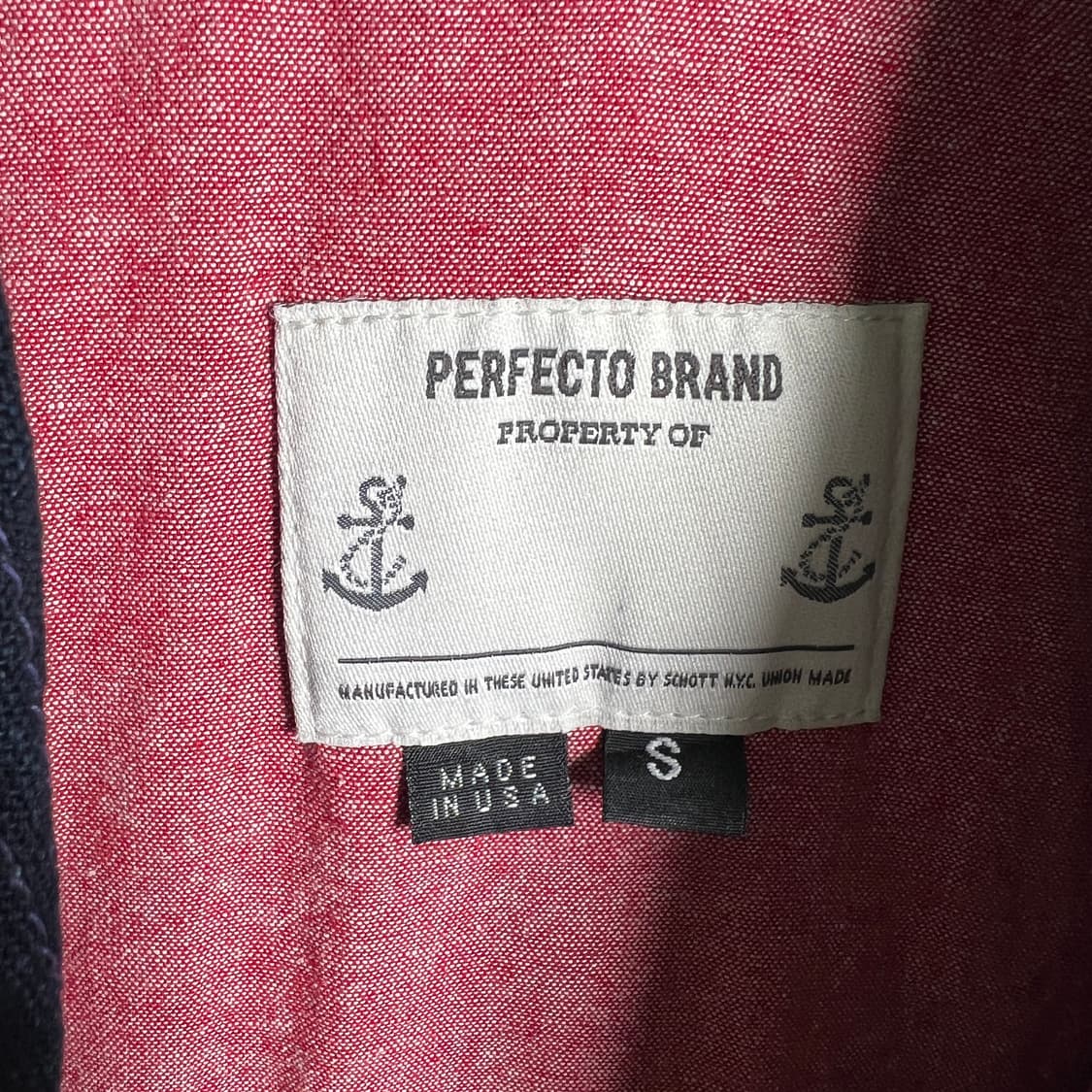 Schott perfecto 쇼트 퍼펙토 네이비 데님 더플 토글 자켓 S 상품이미지4