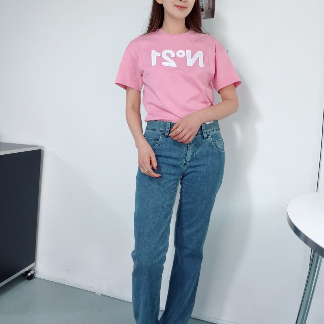 [S] N21 로고 반팔티셔츠 상품이미지7