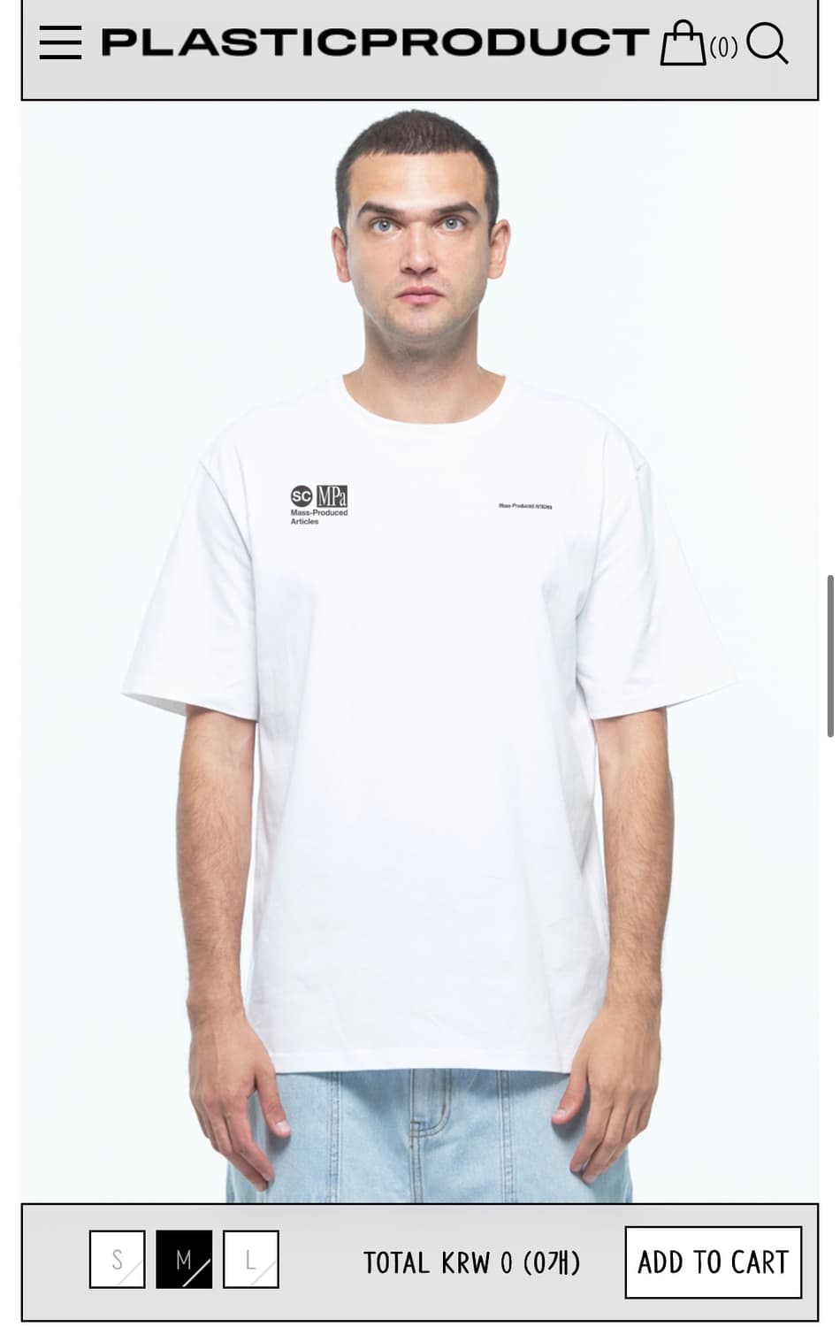 플라스틱 프로덕트 MPa SPEED CTRL T-SHIRT (WHITE) 상품이미지1