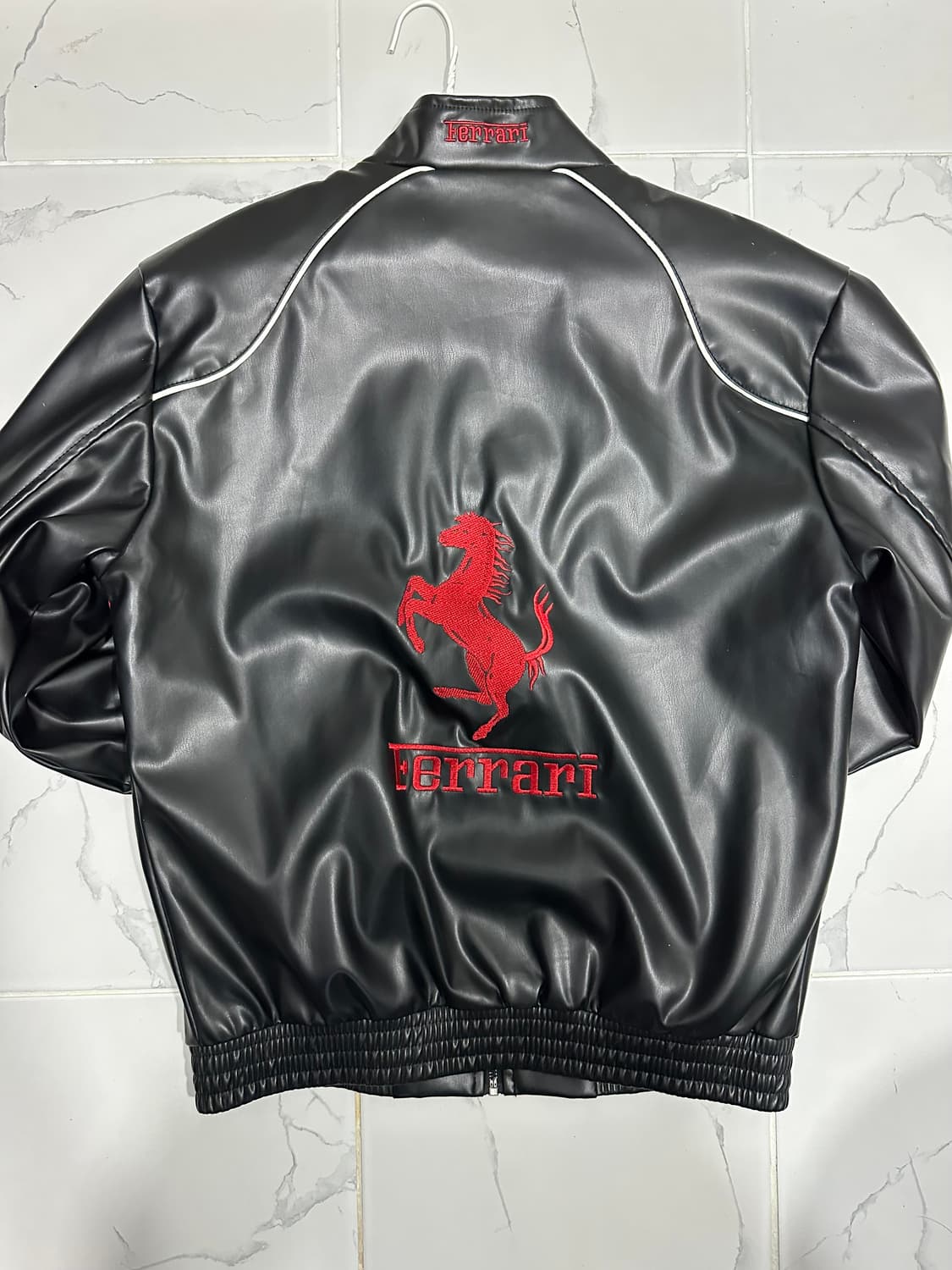 f1 가죽 레이싱자켓 (페라리) 상품이미지2