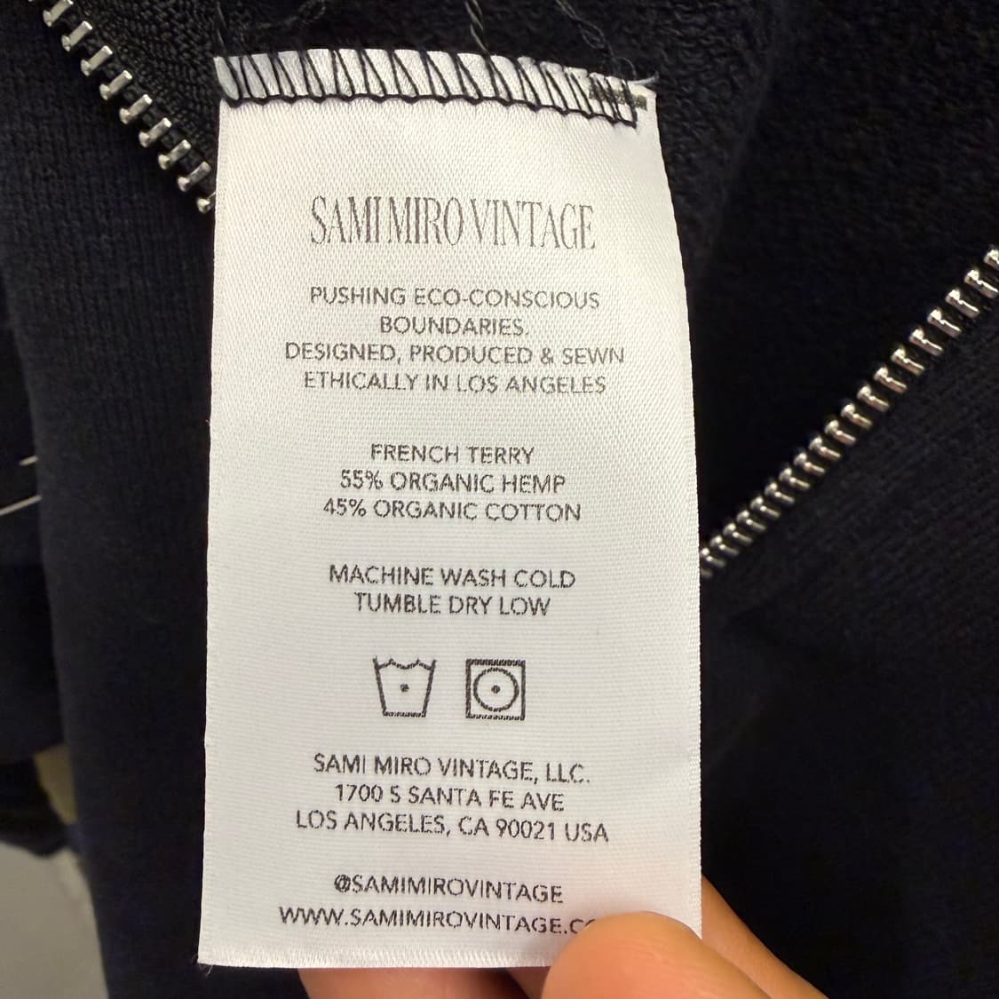 SAMI MIRO VINTAGE 사미미로 빈티지 크롭 하프 집업 XS 상품이미지8