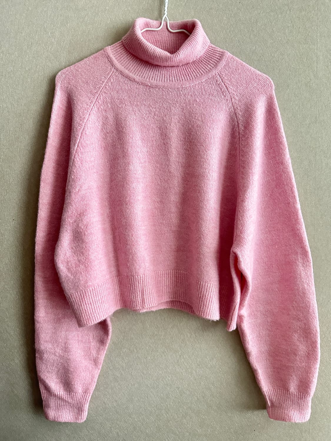 MANGO 딸기우유색 니트 M 상품이미지2