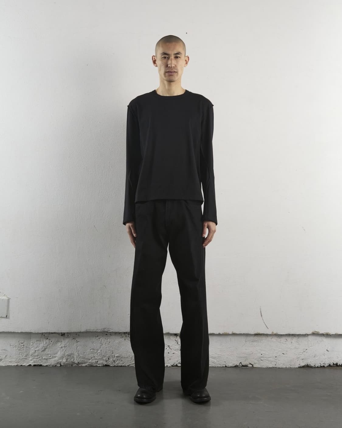 NVRFRGT 트위스트 와이드 페이드 진 상품이미지5