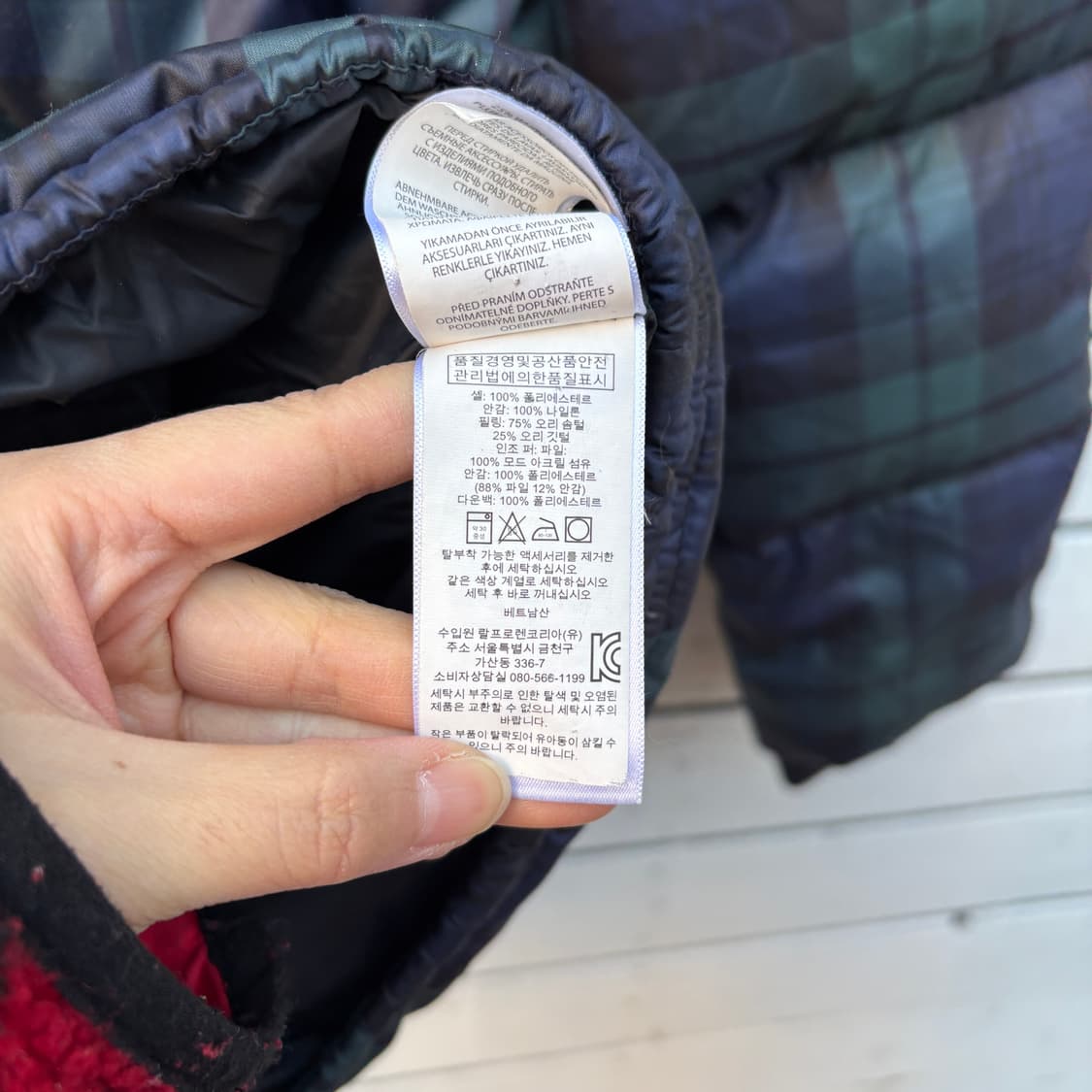 Polo 폴로 블랙와치 타탄체크 패딩 상품이미지8