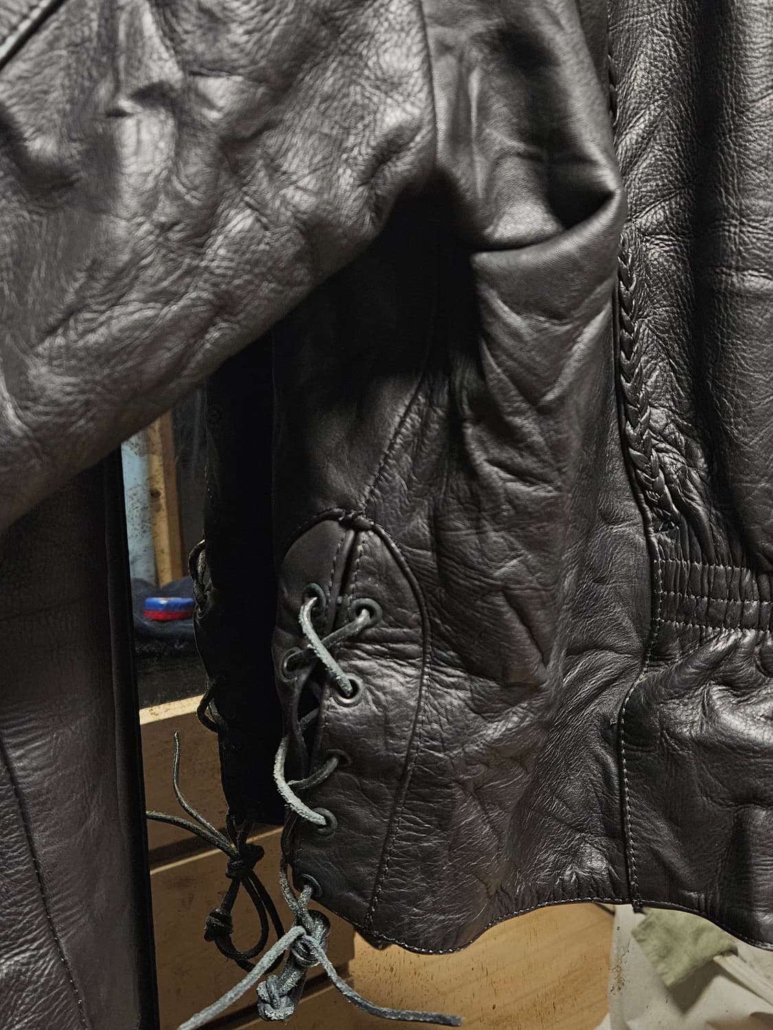 USA 빈티지 웨스턴 싱글라이더 가죽 상품이미지5